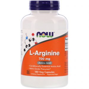 Comprar Now Foods, L-Arginine, 700 mg, 180 Veg Capsules