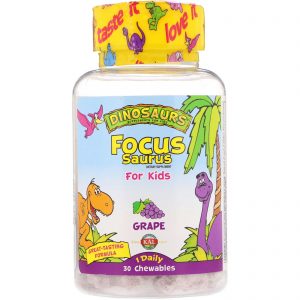 Comprar KAL, Focus Saurus for Kids, Grape, 30 Chewables