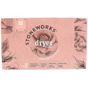 Comprar Grab Green, Stoneworks, Lenços para Secadora de Roupas, Pétalas de Rosa, 50 Lenços