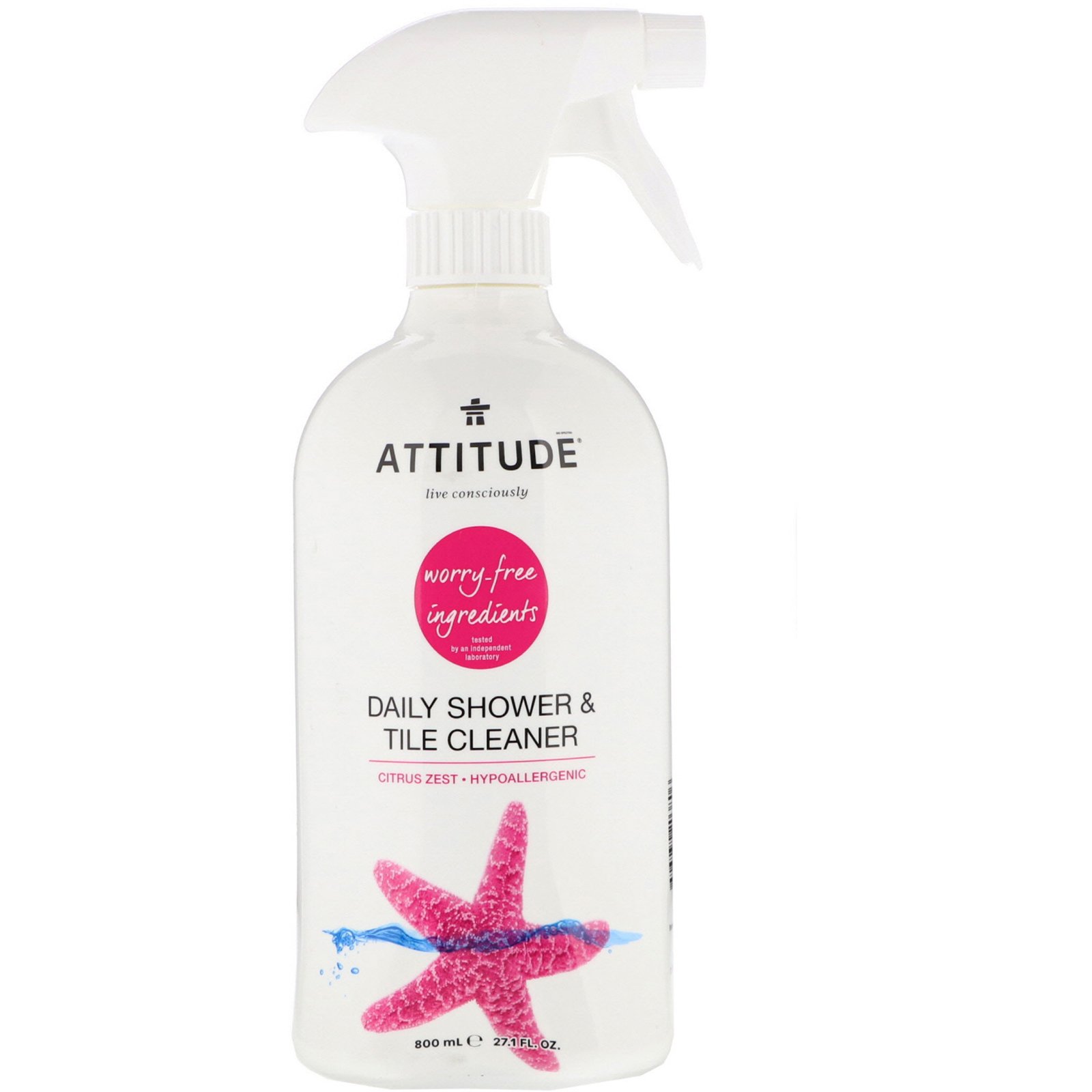 Comprar ATTITUDE, Daily Shower & Tile Cleaner, Citrus Zest, 27.1 fl oz (800 ml)