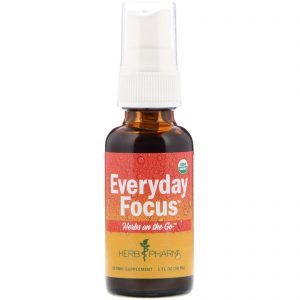 Comprar Herb Pharm, Herbs on the Go, Foco Diário, 1 fl oz (30 ml)