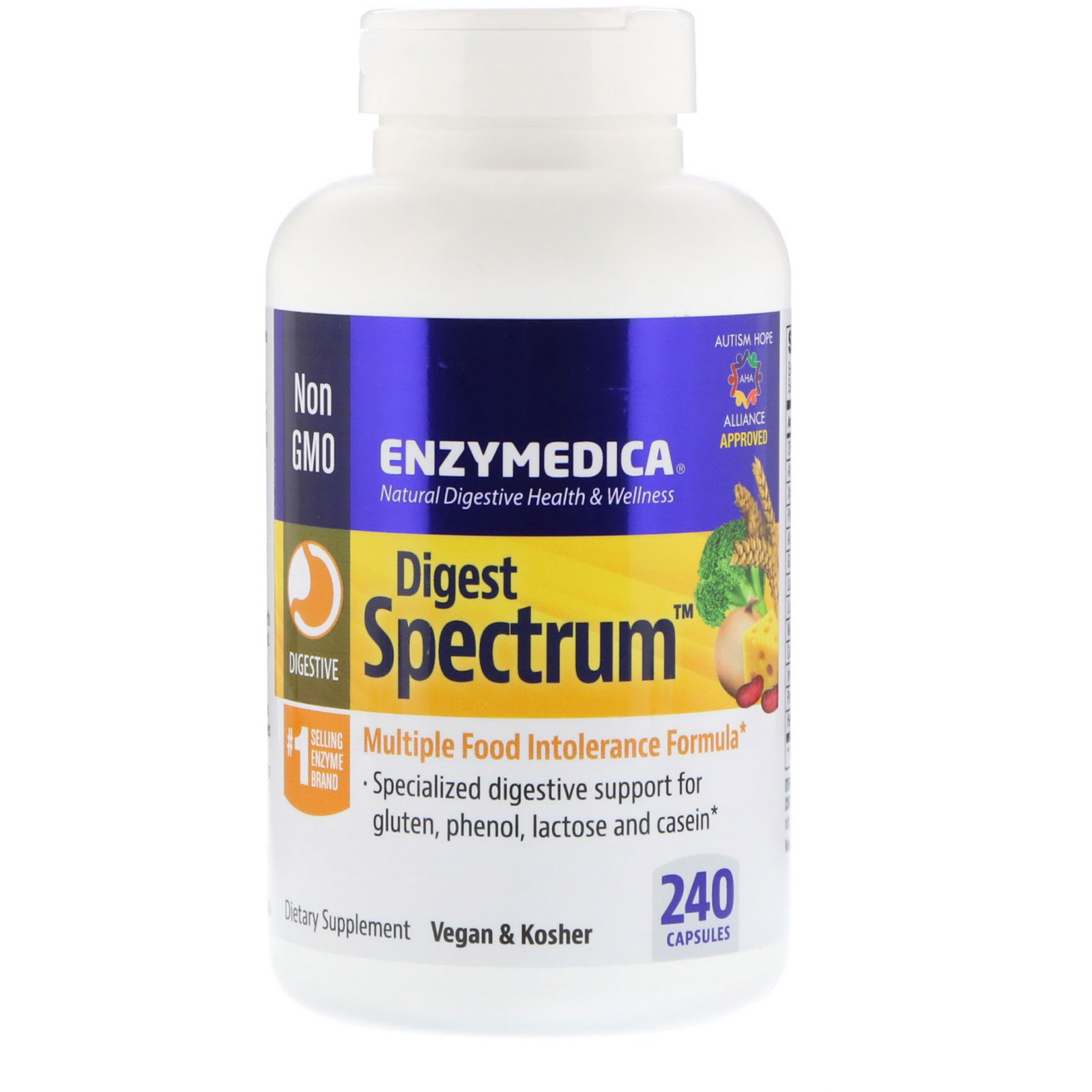 Comprar Enzymedica, Digest Spectrum, 240 Cápsulas