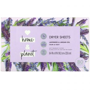 Comprar Love Home & Planet, Dryer Sheets, Lavender & Argan Oil, 80 Sheets
