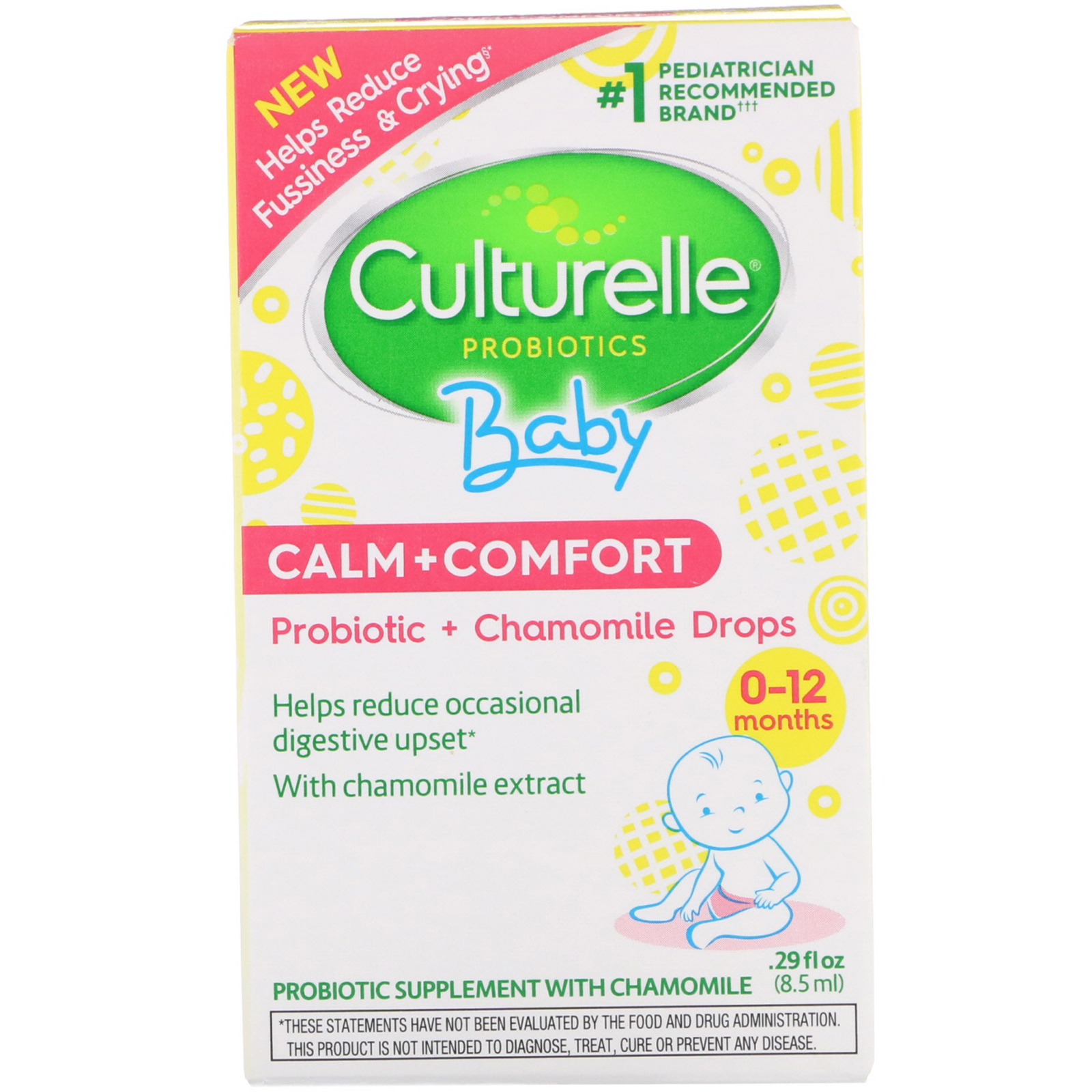 Comprar Culturelle, Probióticos, Bebê, Calma + Conforto, Probiótico + Gotas de Camomila, 0-12 Meses, 8,5 ml (0,29 fl oz)