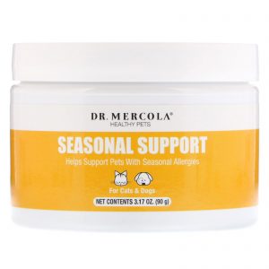 Comprar Dr. Mercola, Bichinhos Saudáveis, Suporte Sazonal, Para Cães e Gatos, 3,17 oz (90 g)