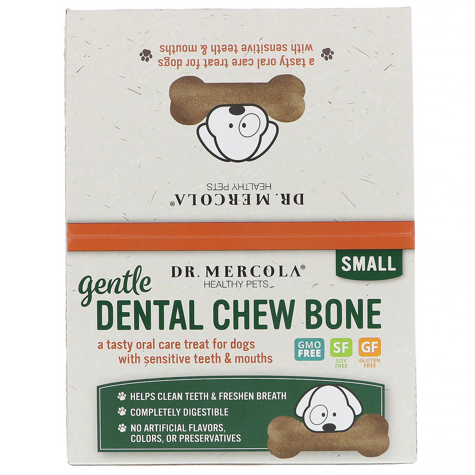 Comprar Dr. Mercola, Gentle Dental Chew Bone, Small, For Dogs, 12 Bones, 0.67 oz (19 g) Each - Imagem 2
