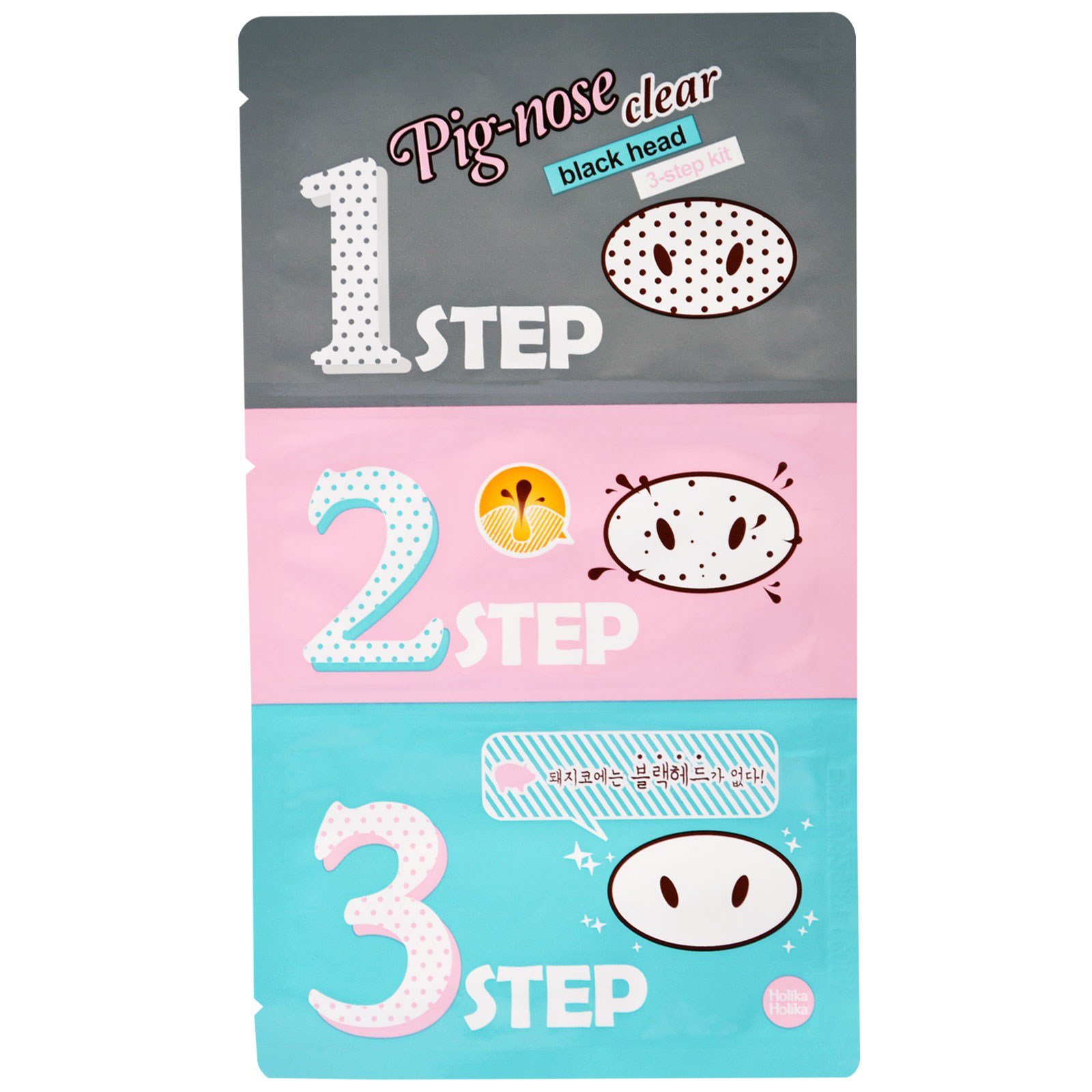 Comprar Holika Holika, Eliminação de Cravos Pig-Nose, Kit de 3 Etapas, 1 Tratamento