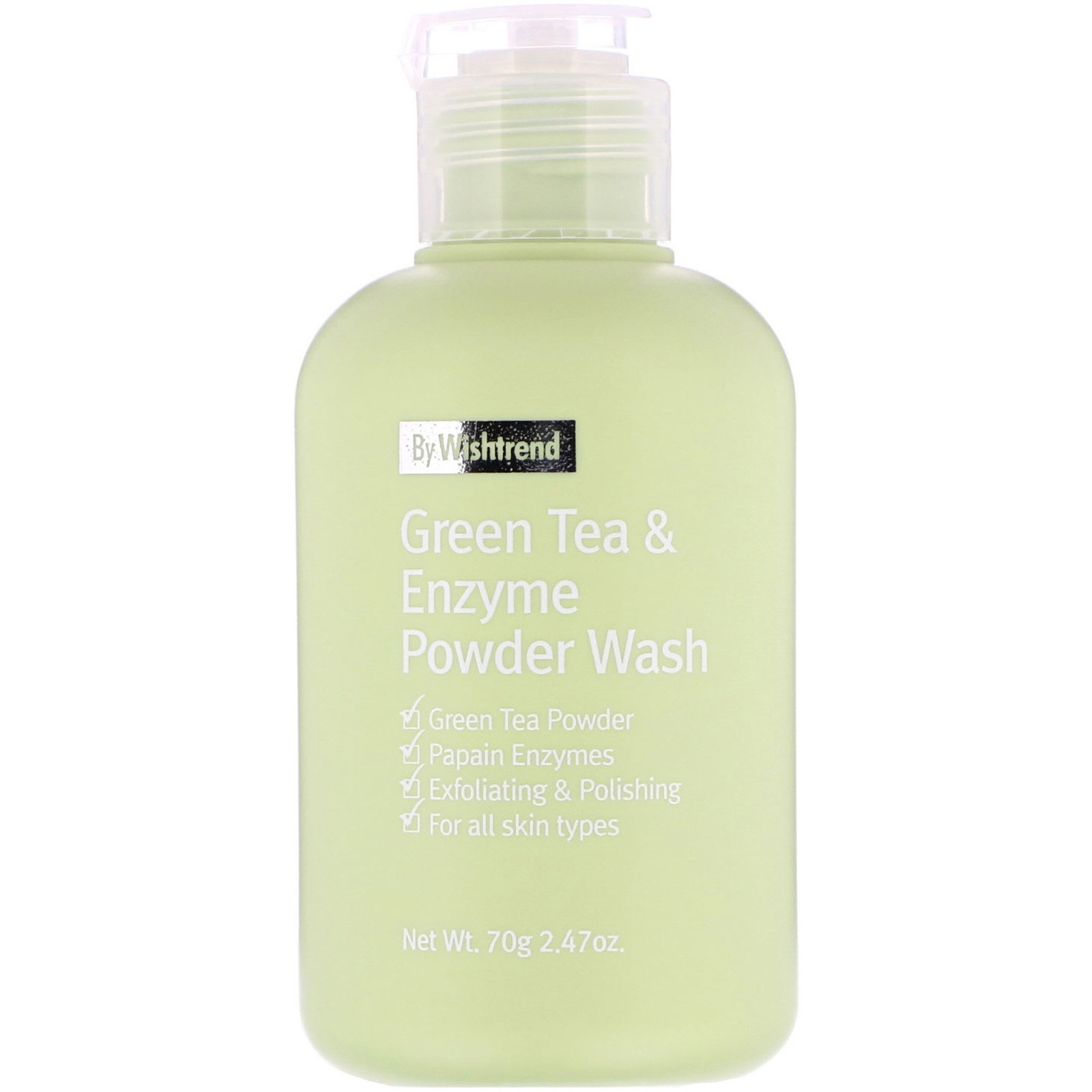 Comprar Wishtrend, Detergente em Pó de Chá Verde e Enzimas, 2,47 oz (70 g)