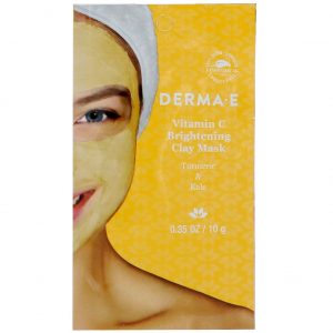 Comprar Derma E, Máscara de Argila Clareadora com Vitamina C, Curcuma e Couve, 0,35 oz (10 g)