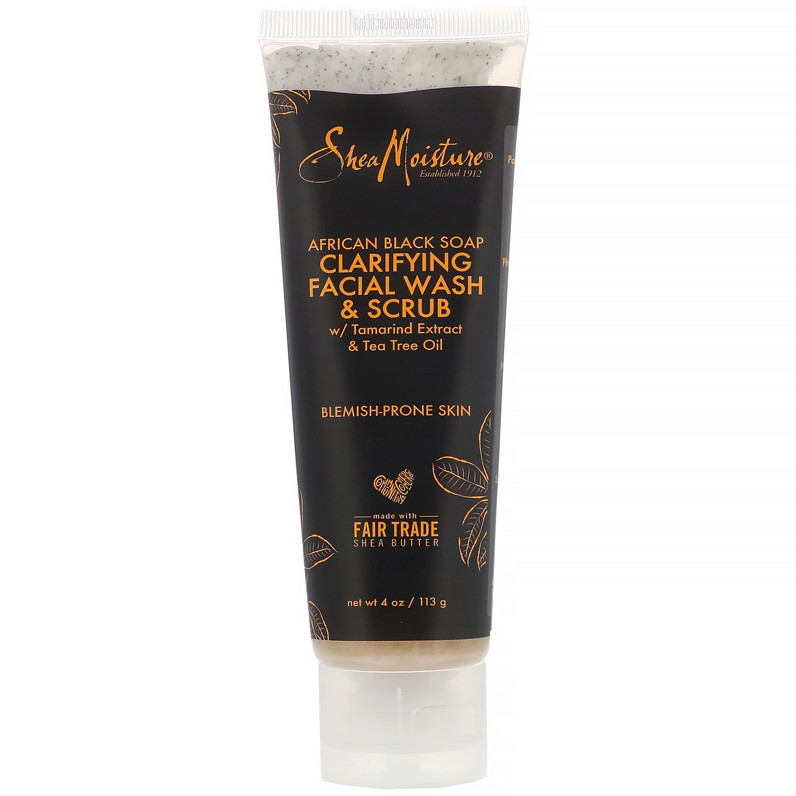 Comprar SheaMoisture, Sabonete Escuro Africano, Sabonete Facial Cremoso Clareador e Esfoliante, 113 g (4 oz)