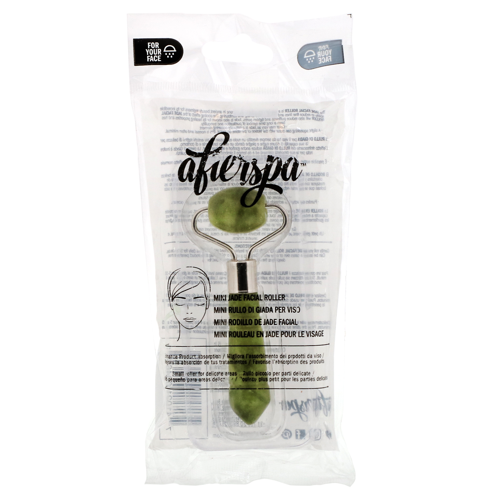 Comprar AfterSpa, Mini Jade Facial Roller, 1 Roller - Imagem 2