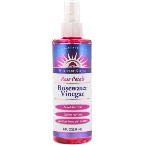 Comprar Heritage Store, Rosewater Vinegar, Rose Petals, 8 fl oz (237 ml)