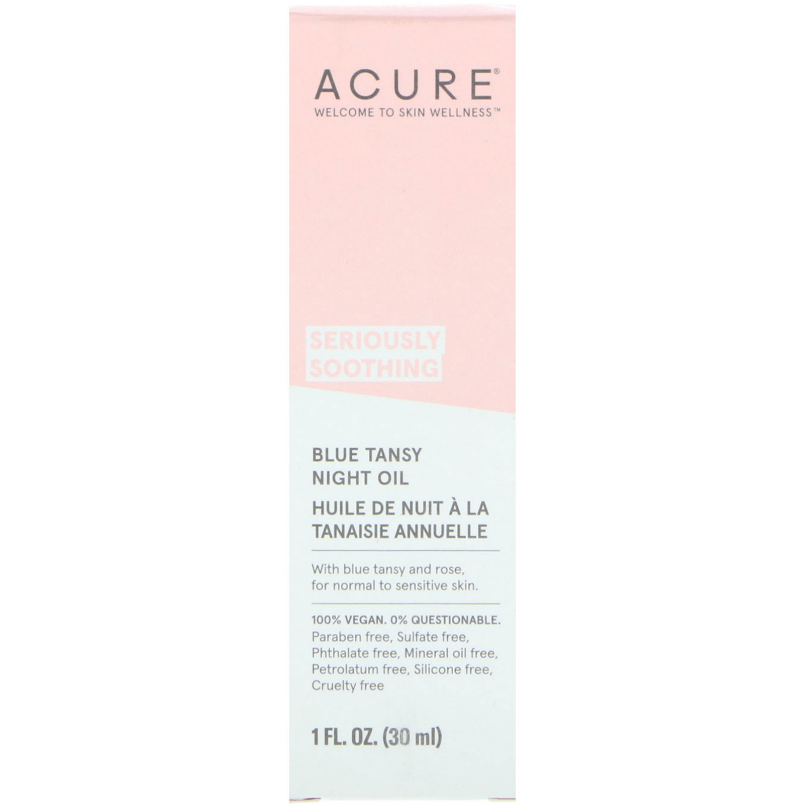 Comprar Acure, Seriously Soothing, Óleo Noturno de Tanaceto Azul, 30 ml (1 fl oz) - Imagem 2