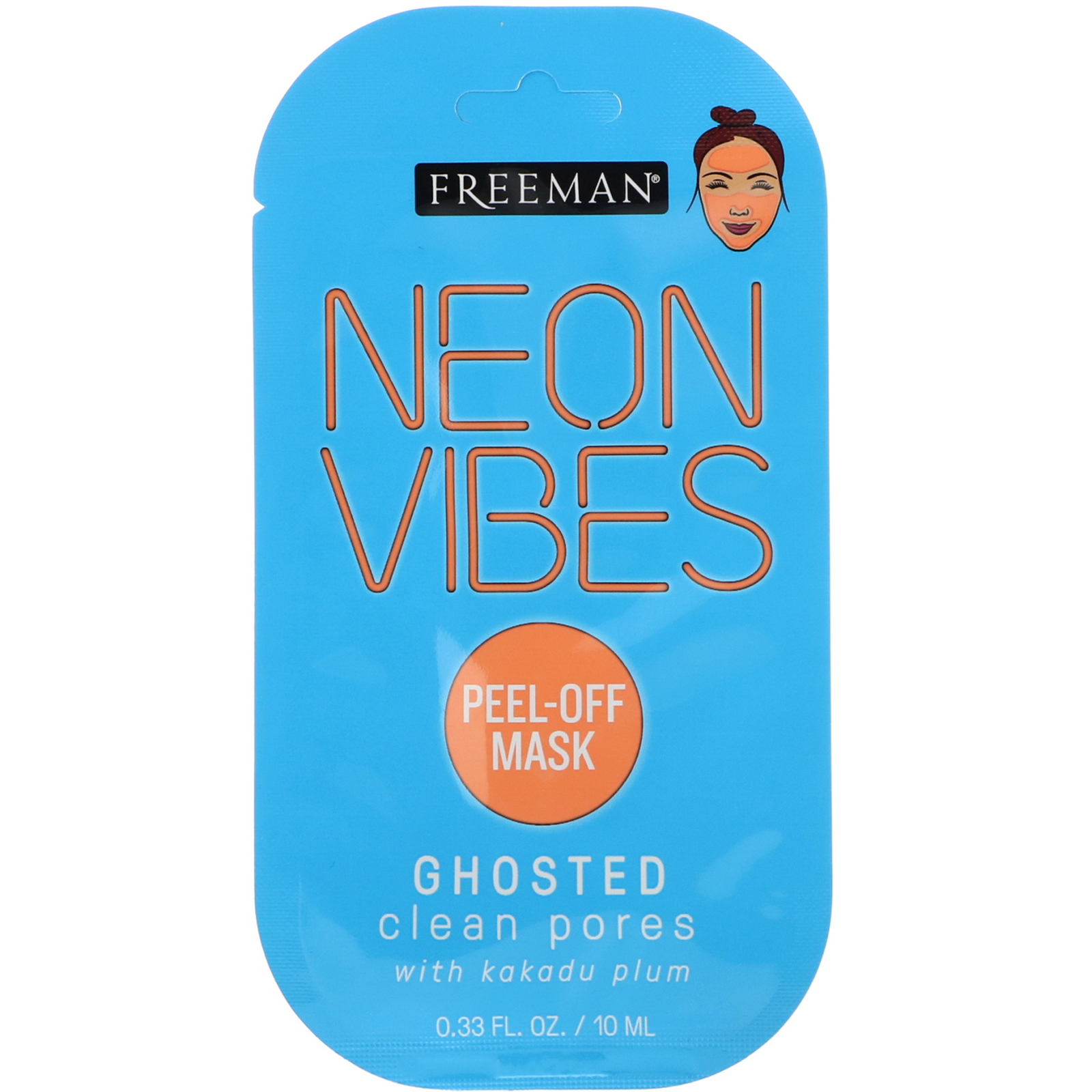 Comprar Freeman Beauty, Neon Vibes, Ghosted, máscara para limpeza de poros Peel-Off, 10 ml (0.33 fl oz)