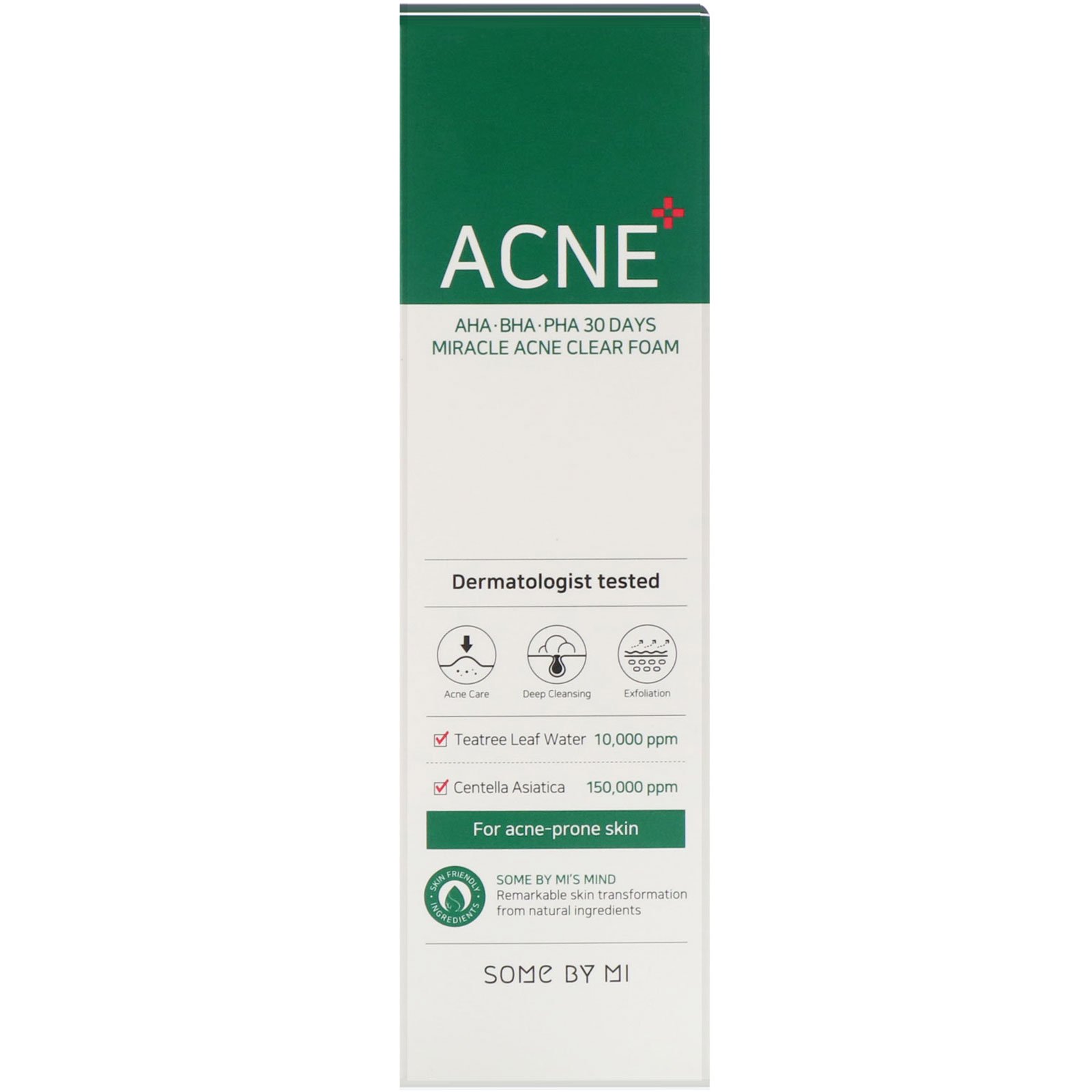 Comprar Some By Mi, AHA, BHA, PHA 30 Days Miracle Acne Clear Foam, 100 ml - Imagem 2
