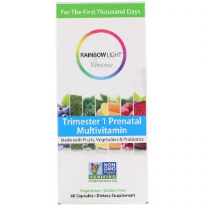 Comprar Rainbow Light, Vibrance, Multivitamínico Pré-natal para o 1º Trimestre, 60 Cápsulas
