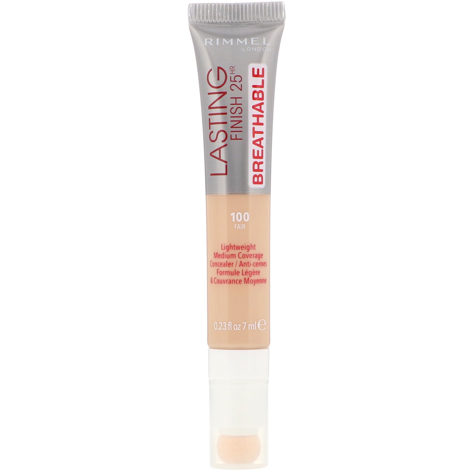 Comprar Rimmel London, Corretivo permeável de acabamento duradouro 25H, 100 Claro, 7 ml