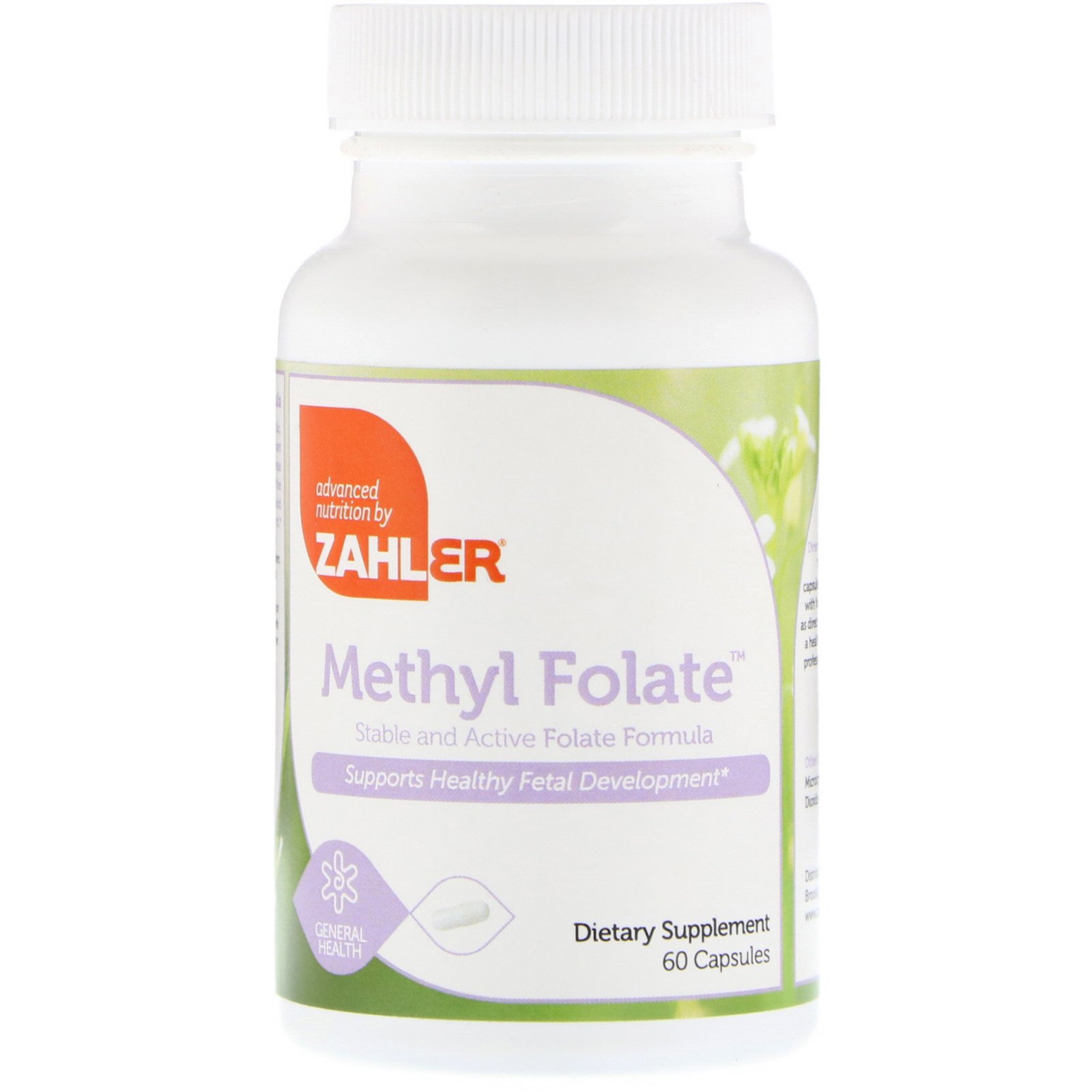 Comprar Zahler, Folato de Metil, 60 Cápsulas