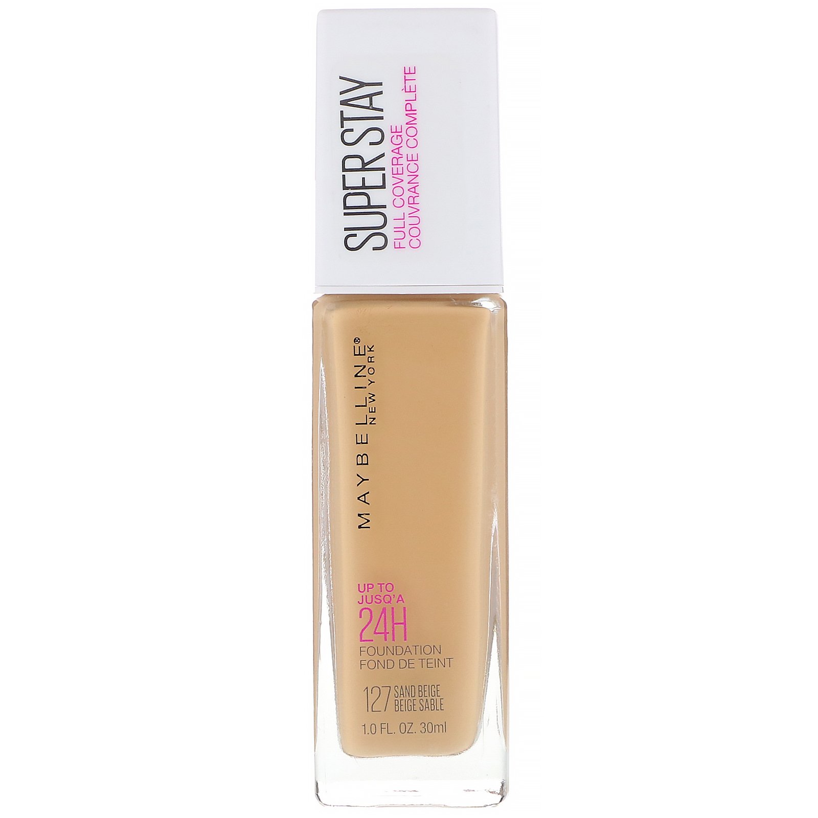 Comprar Maybelline, Super Stay, Full Coverage Foundation, 127 Sandy Beige, 1 fl oz (30 ml)