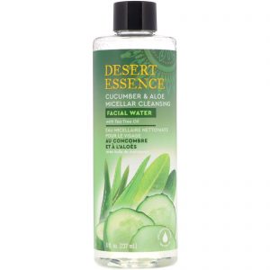 Comprar Desert Essence, Micellar Cleansing Facial Water, Cucumber & Aloe, 8 fl oz (237 ml)