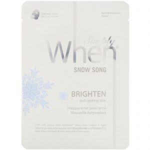 Comprar When Beauty, Simply When, Máscara Snow Song, 1 Folha, 23 ml (0,8 fl oz)