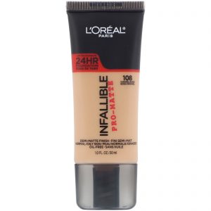 Comprar L'Oreal, Base Infallible Pro-Matte, Caramel Beige 108, 30 ml
