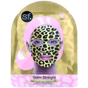 Comprar SFGlow, Glam Straight, Gold Foil Face Mask, 1 Sheet, 0.85 oz (25 ml)