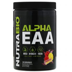Comprar NutraBio Labs, Alpha EAA, Explosão de Morango e Limão, 458 g (1 lb)