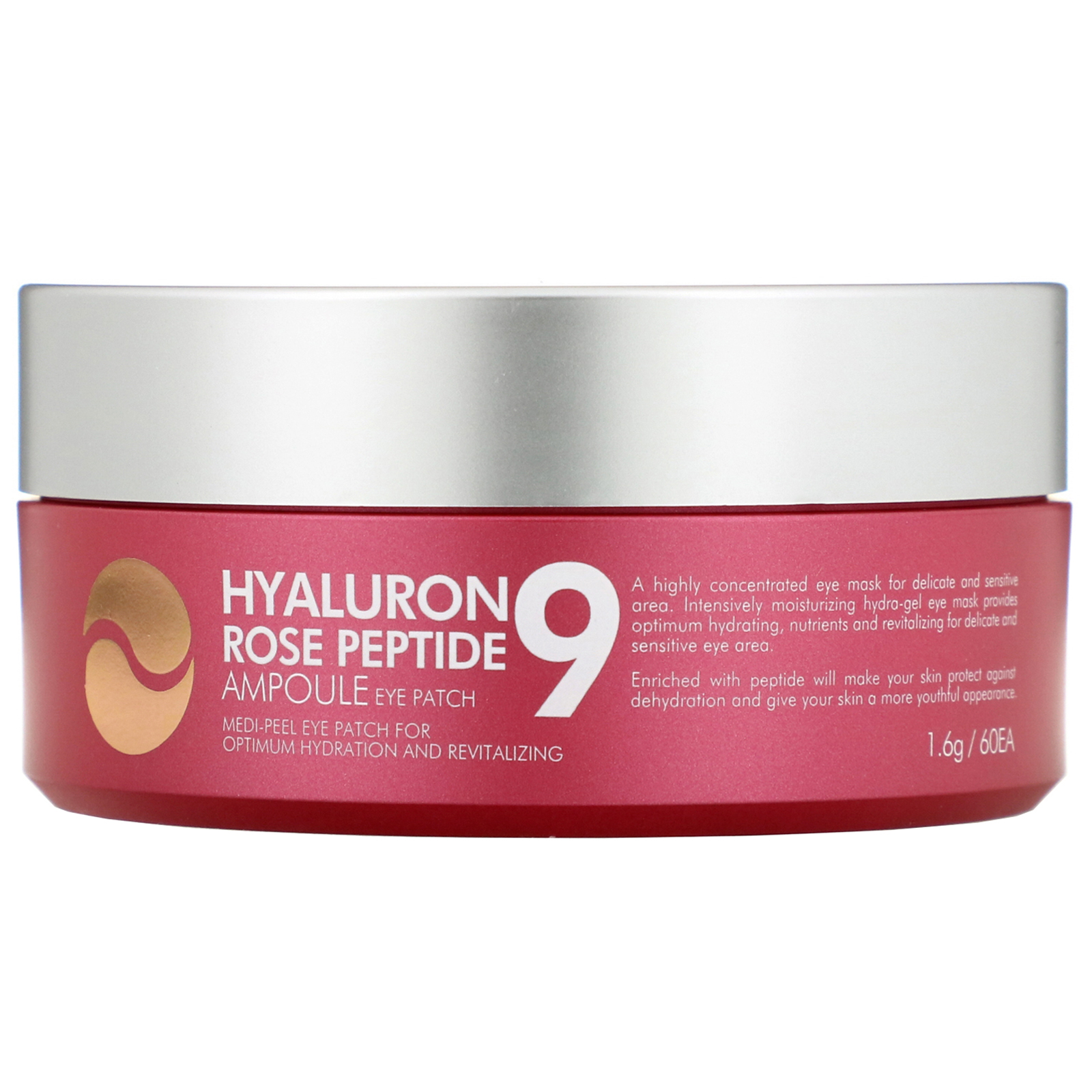 Comprar Medi-Peel, Hyaluron Peptide 9, Ampoule Eye Patch, Rose, 60 Patches
