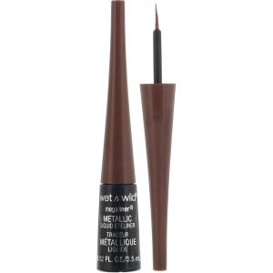 Comprar Wet n Wild, Delineador líquido metálico MegaLiner, castanho metálico, 0,12 fl oz (3,5 ml)