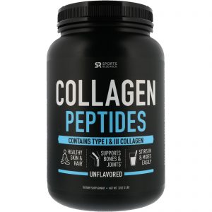 Comprar Sports Research, Peptídeos de Colágeno, Sem Sabor, 2 lbs (32 oz)
