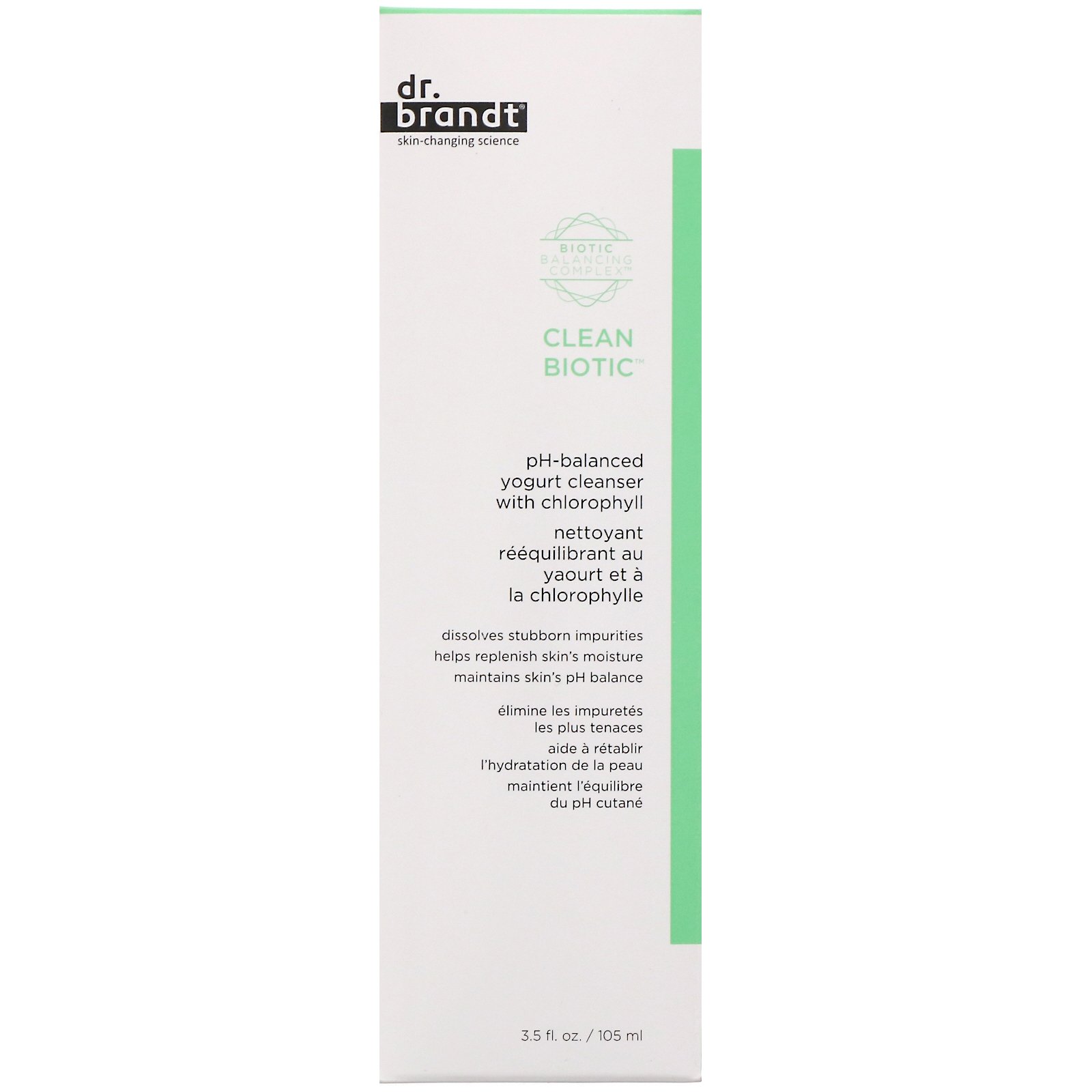 Comprar Dr. Brandt, Clean Biotic, Limpador de iogurte com clorofila e pH balanceado, 105 ml - Imagem 2
