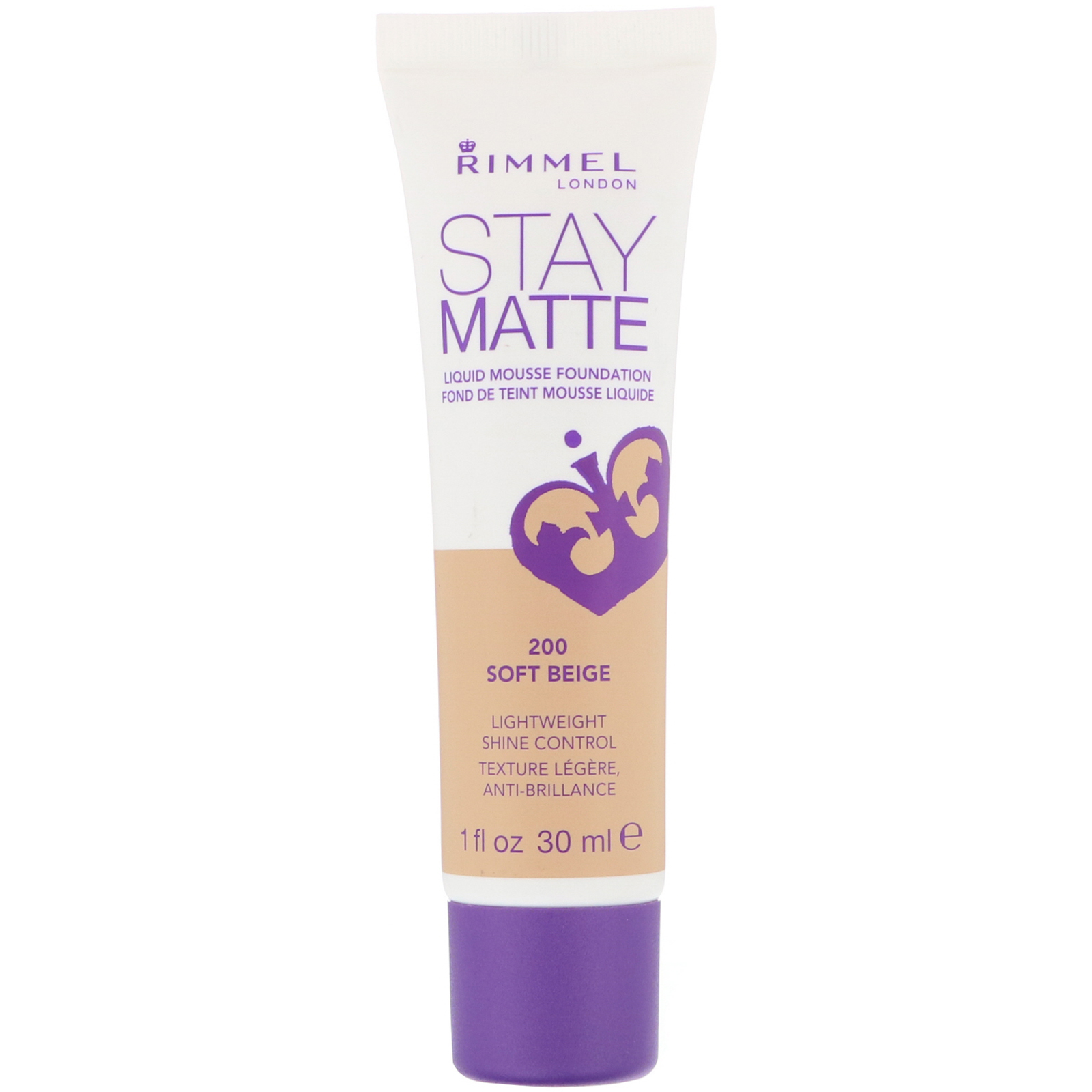 Comprar Rimmel London, Base em mousse líquido Stay Matte, 200 Bege claro, 30 ml
