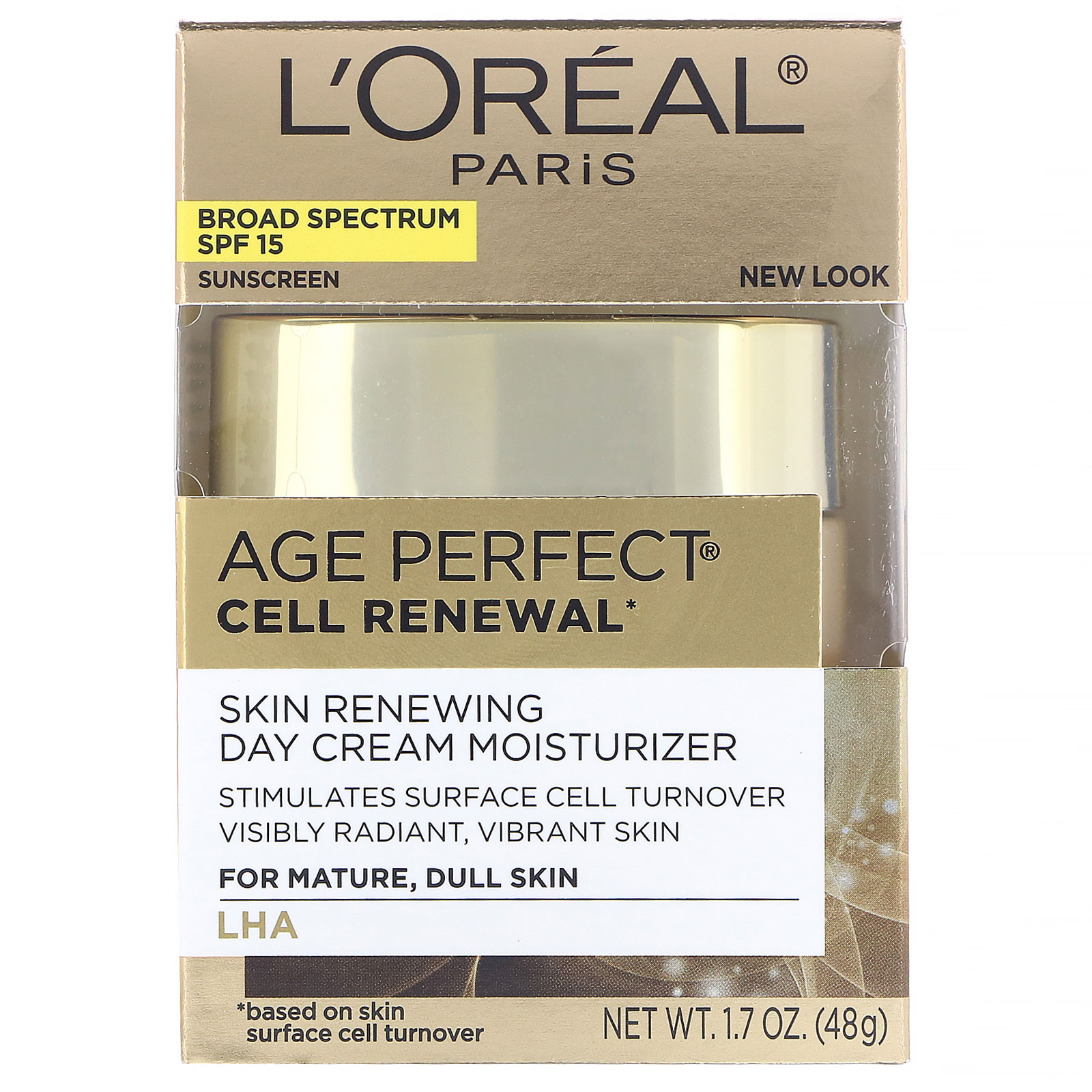Comprar L'Oreal, Age Perfect Cell Renewal, hidratante diário em creme renovador da pele, FPS 15, 48 g - Imagem 2
