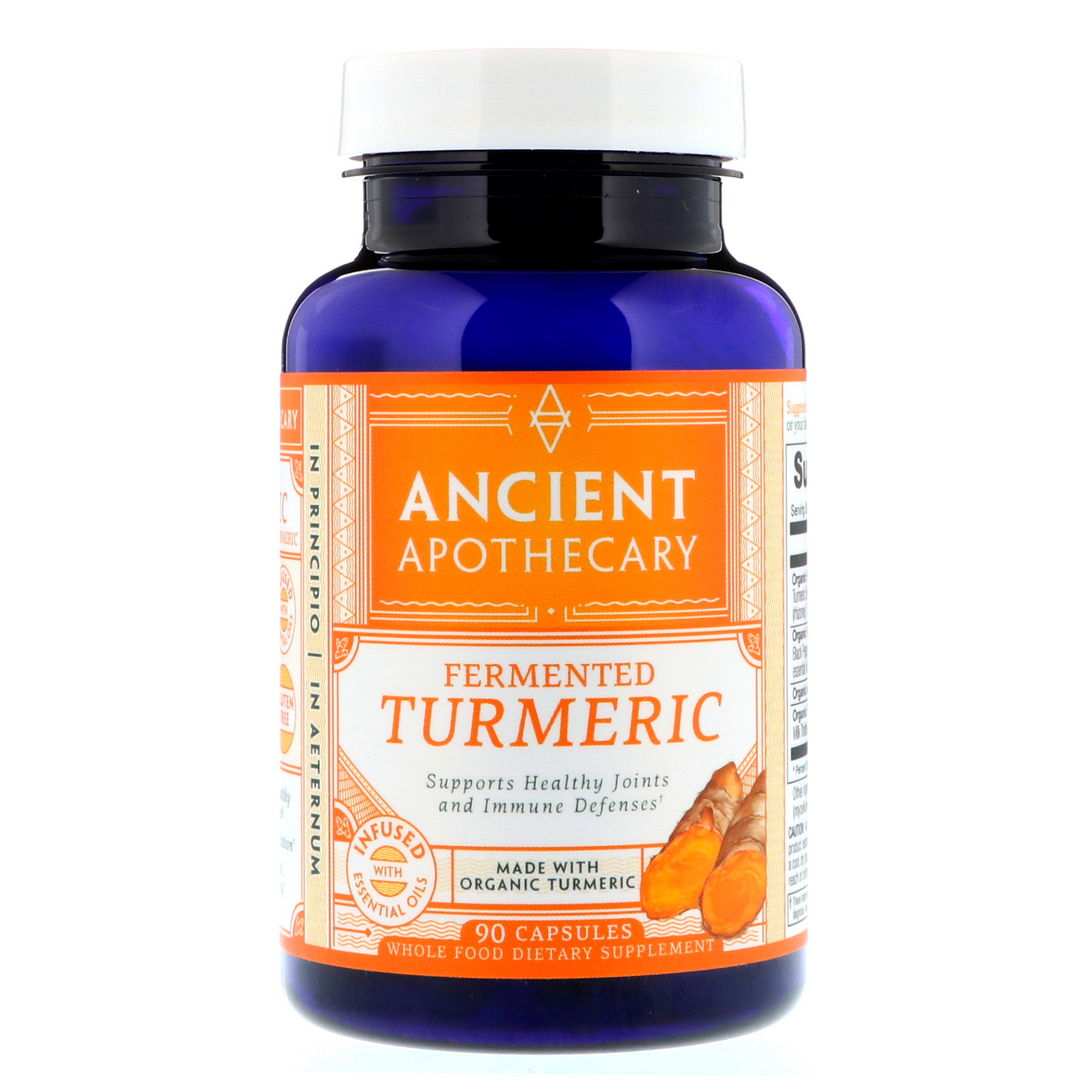 Comprar Ancient Apothecary, Cúrcuma Fermentada, 90 Cápsulas