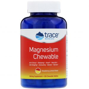 Comprar Trace Minerals Research, Magnesium Chewable, Raspberry Lemon Flavor, 120 Chewable Wafers