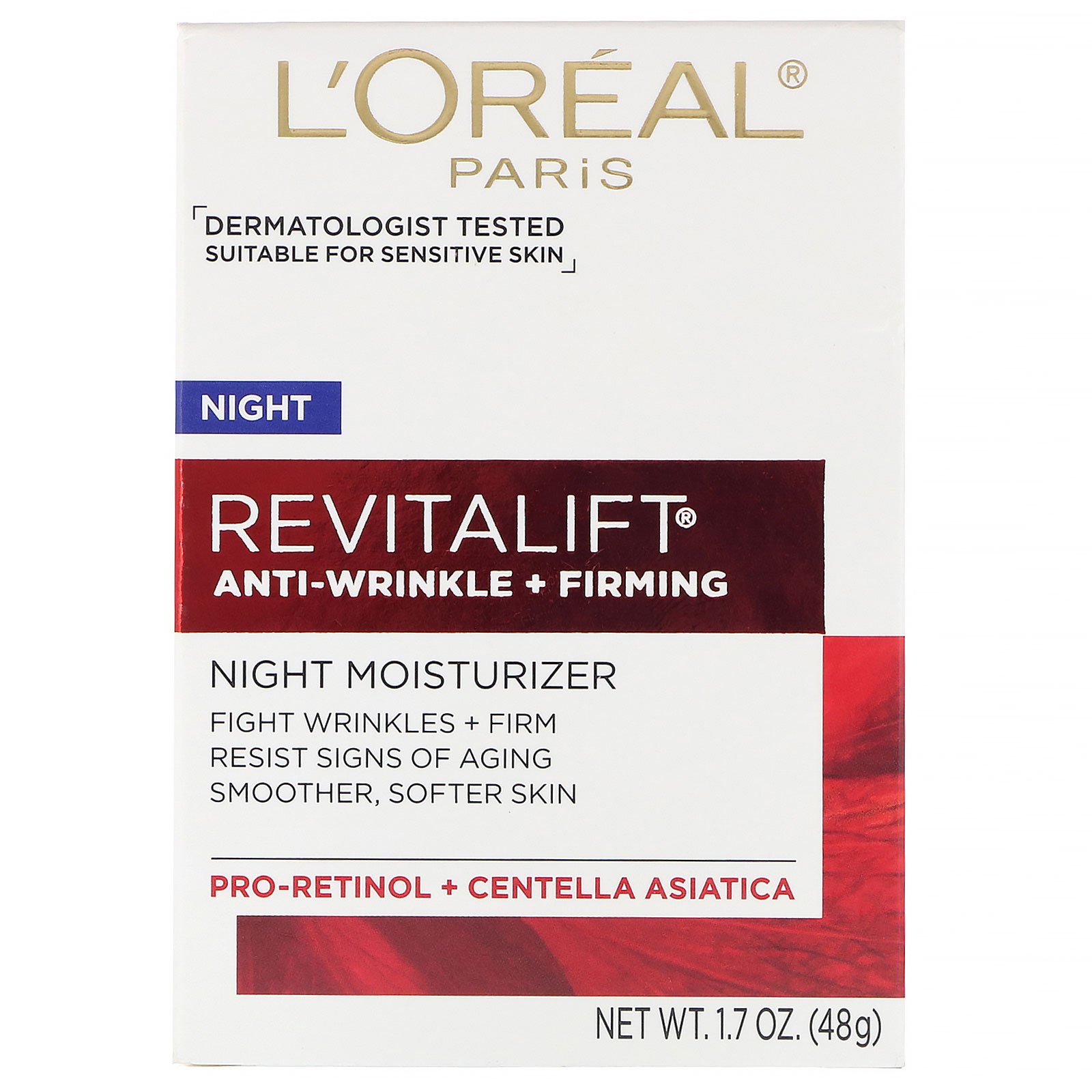 Comprar L'Oreal, Creme noturno Revitalift antirrugas + firmador, 48 g - Imagem 2