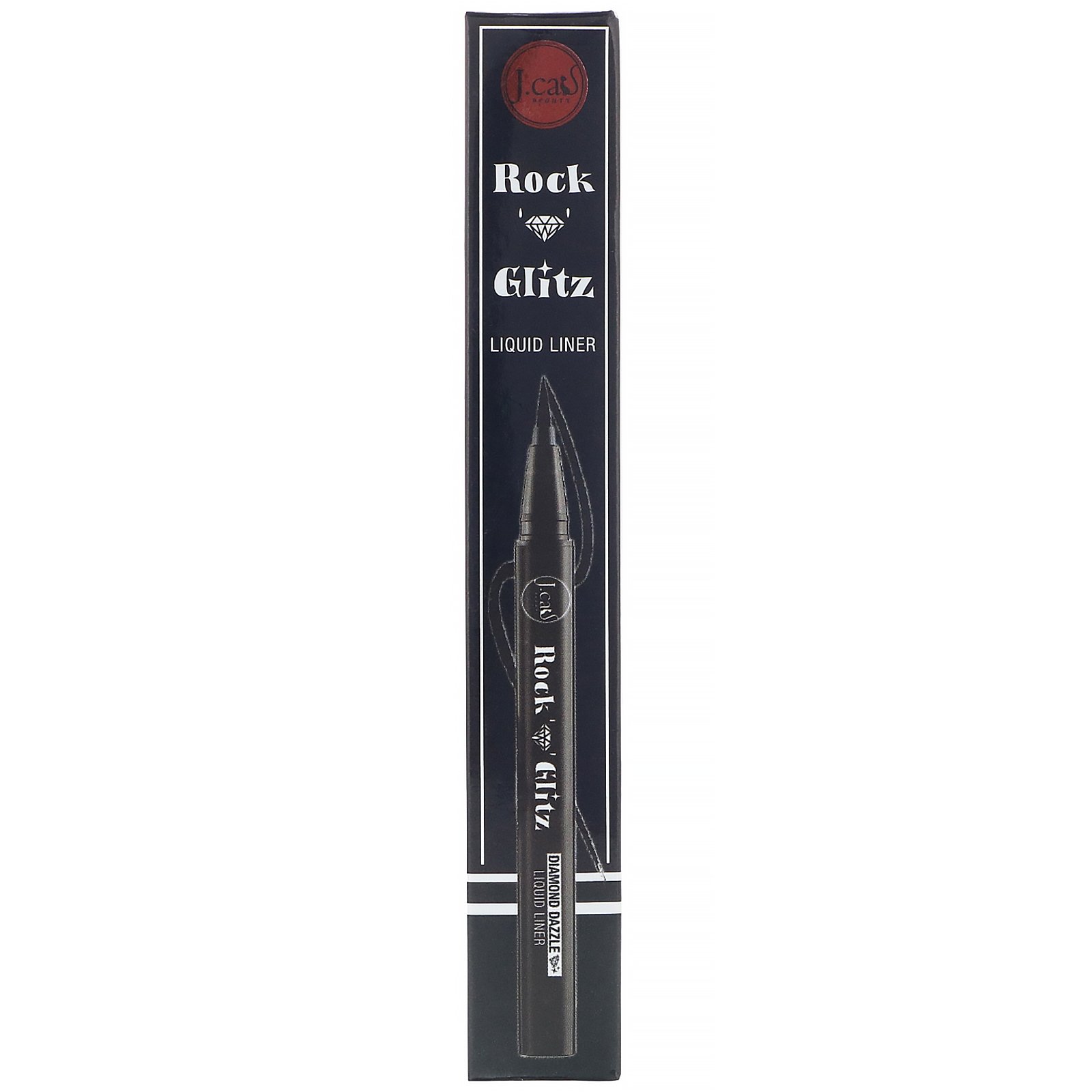 Comprar J.Cat Beauty, Rock n Glitz, delineador líquido Diamond Dazzle, RG108 Preto matte Tuxedo Mask, 0,85 g - Imagem 2