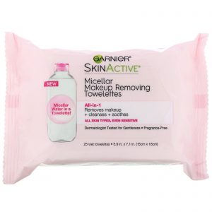 Comprar Garnier, SkinActive, Lenços de remoção de maquiagem com água micelar, tudo em 1, 25 lenços umedecidos