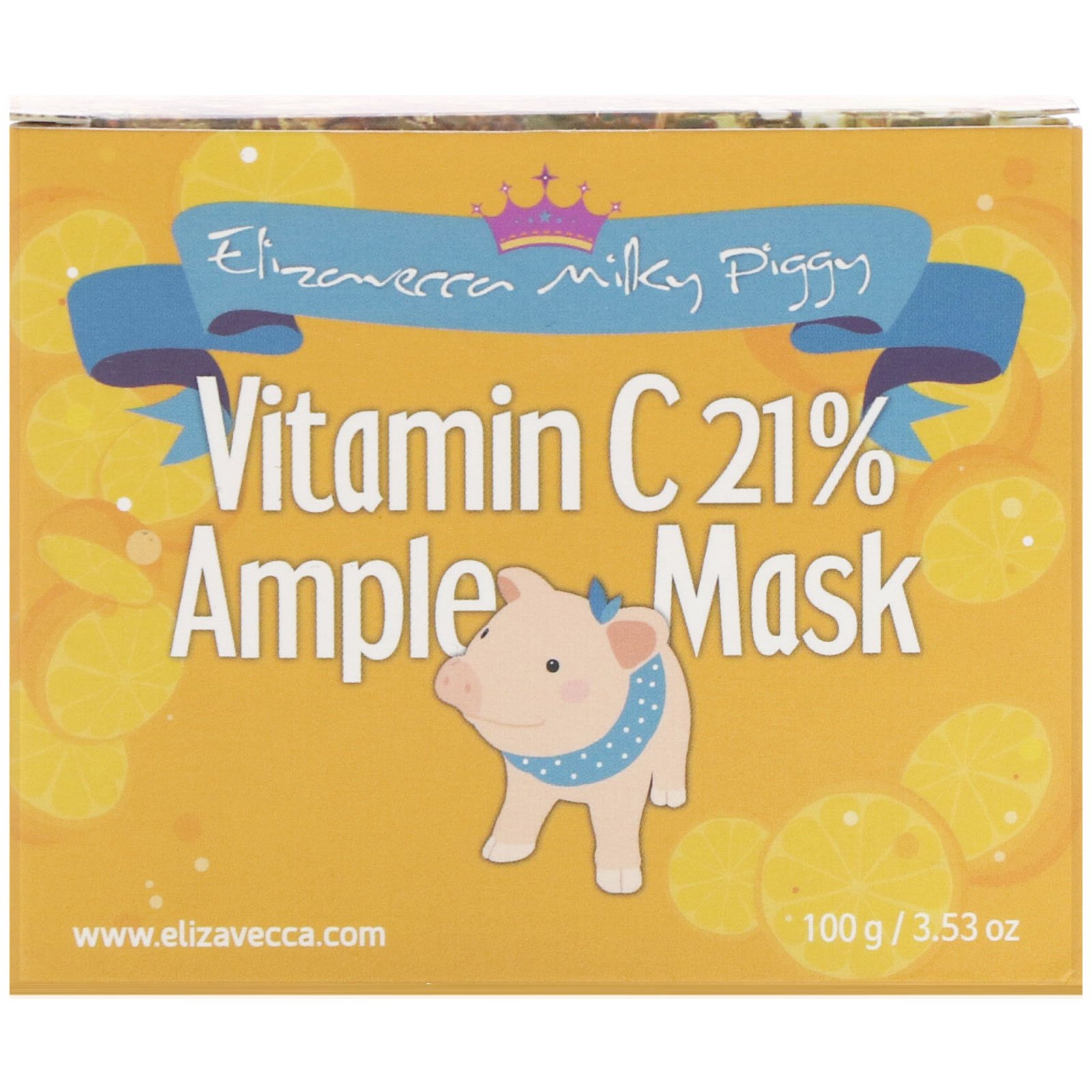Comprar Elizavecca, Milky Piggy, Vitamin C 21% Ample Mask, 100 g (3,53 oz) - Imagem 2