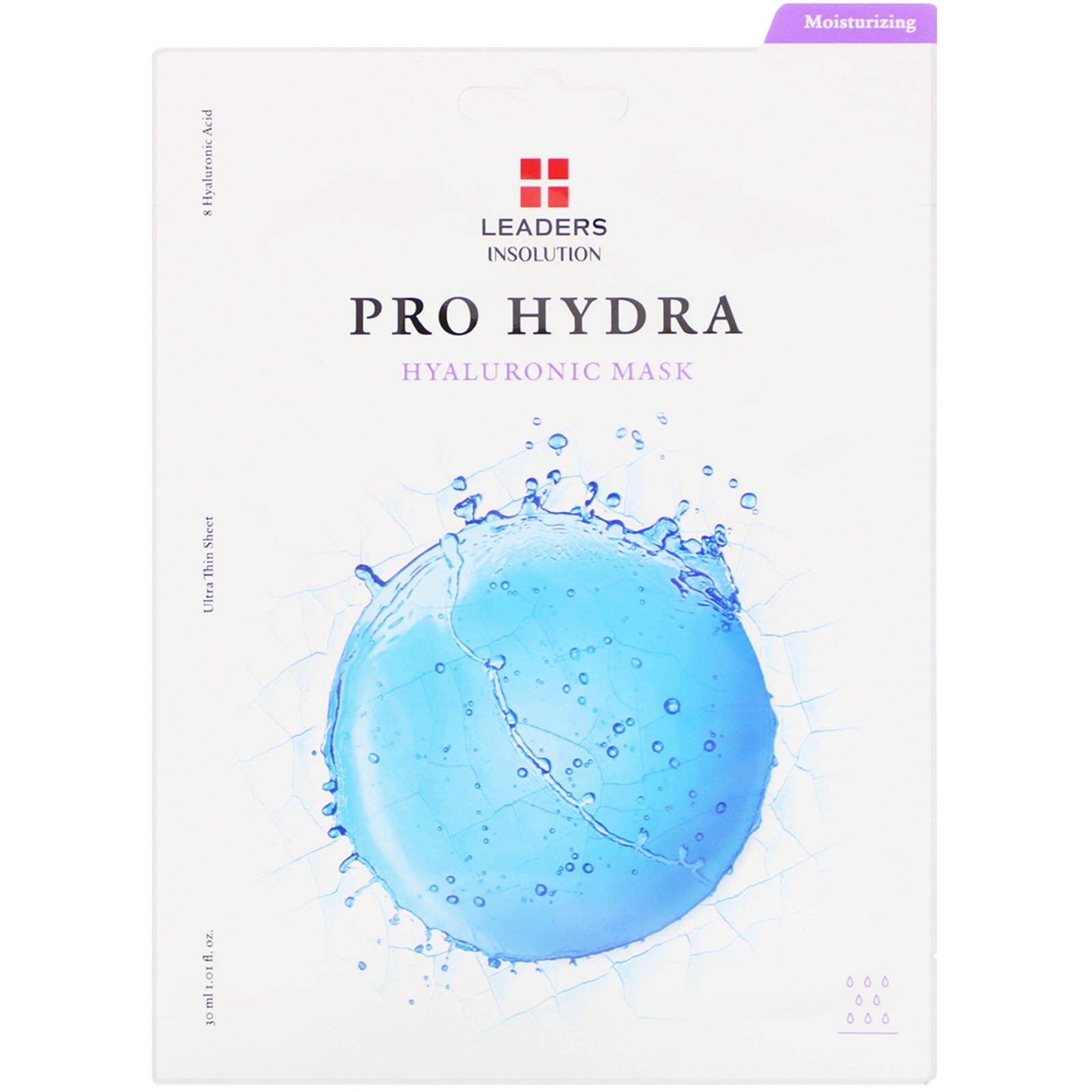 Comprar Leaders, Pro Hydra, Hyaluronic Mask, 1 Sheet, 1.01 fl oz (30 ml)