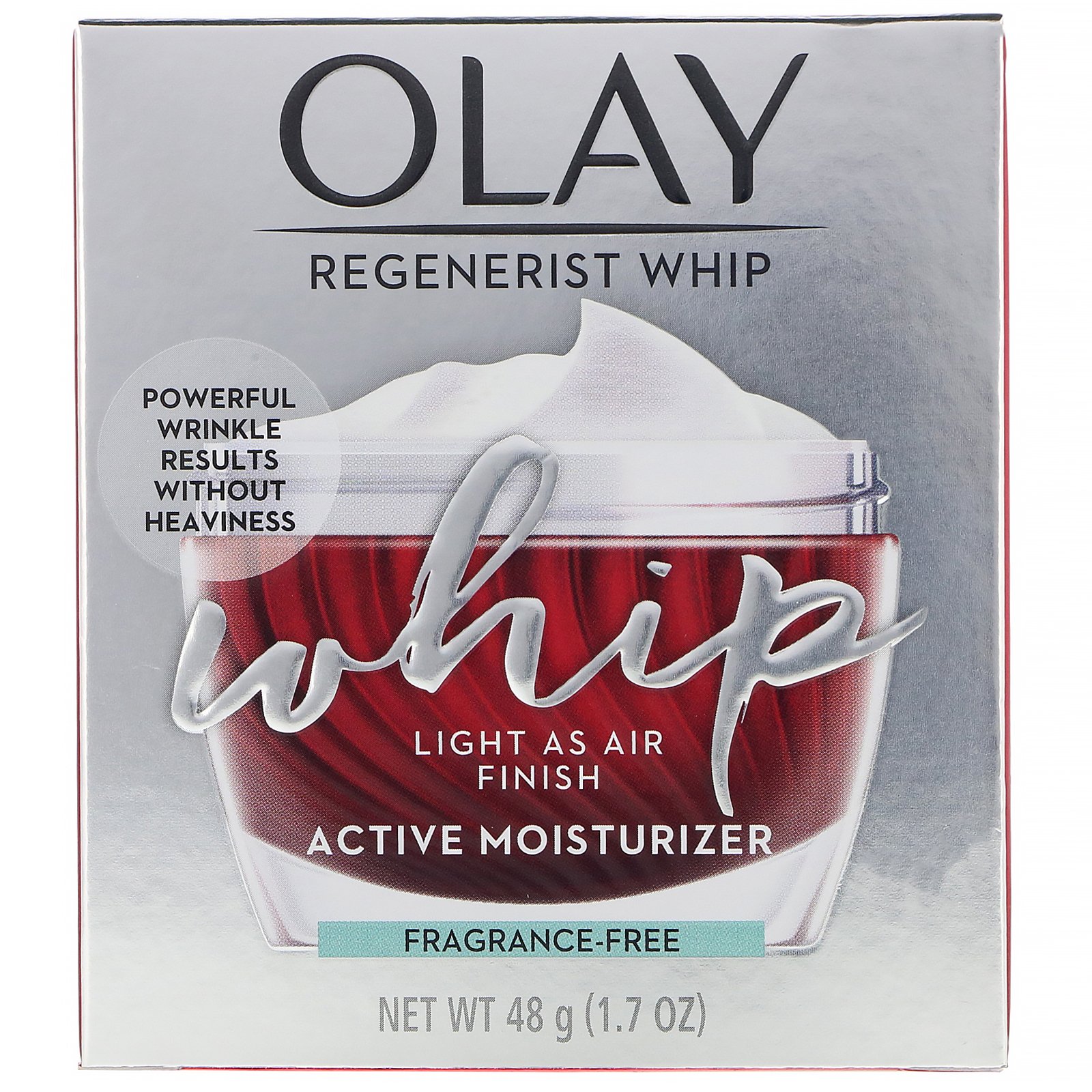 Comprar Olay, Regenerist Whip, Active Moisturizer, Fragrance-Free, 1.7 oz (48 g) - Imagem 2