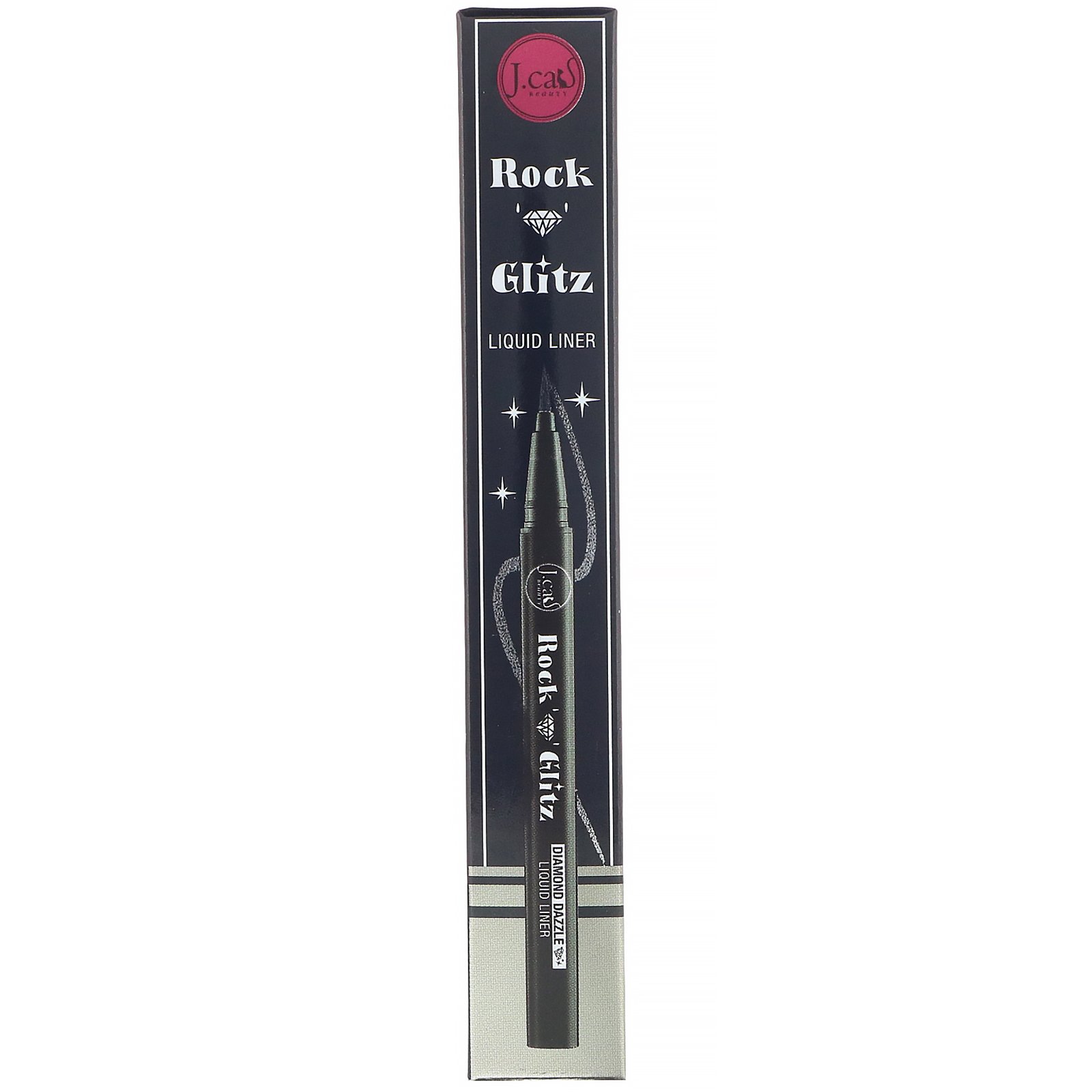 Comprar J.Cat Beauty, Rock n Glitz, delineador líquido Diamond Dazzle, RG107 Pop platina, 0,85 g - Imagem 2