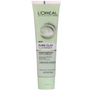 Comprar L'Oreal, Limpador Pure-Clay, Purify-Mattify, 3 tipos de argila Pure Clay + eucalipto, 130 ml