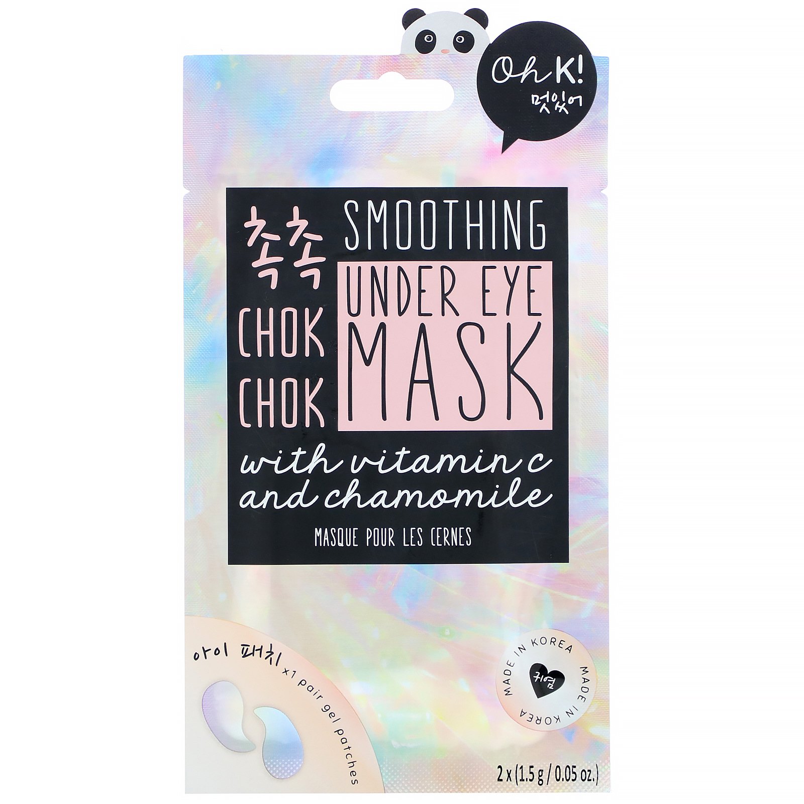 Comprar Oh K!, Chok Chok, Smoothing, Under Eye Mask, 1 Pair, 0.05 oz (1.5 g)