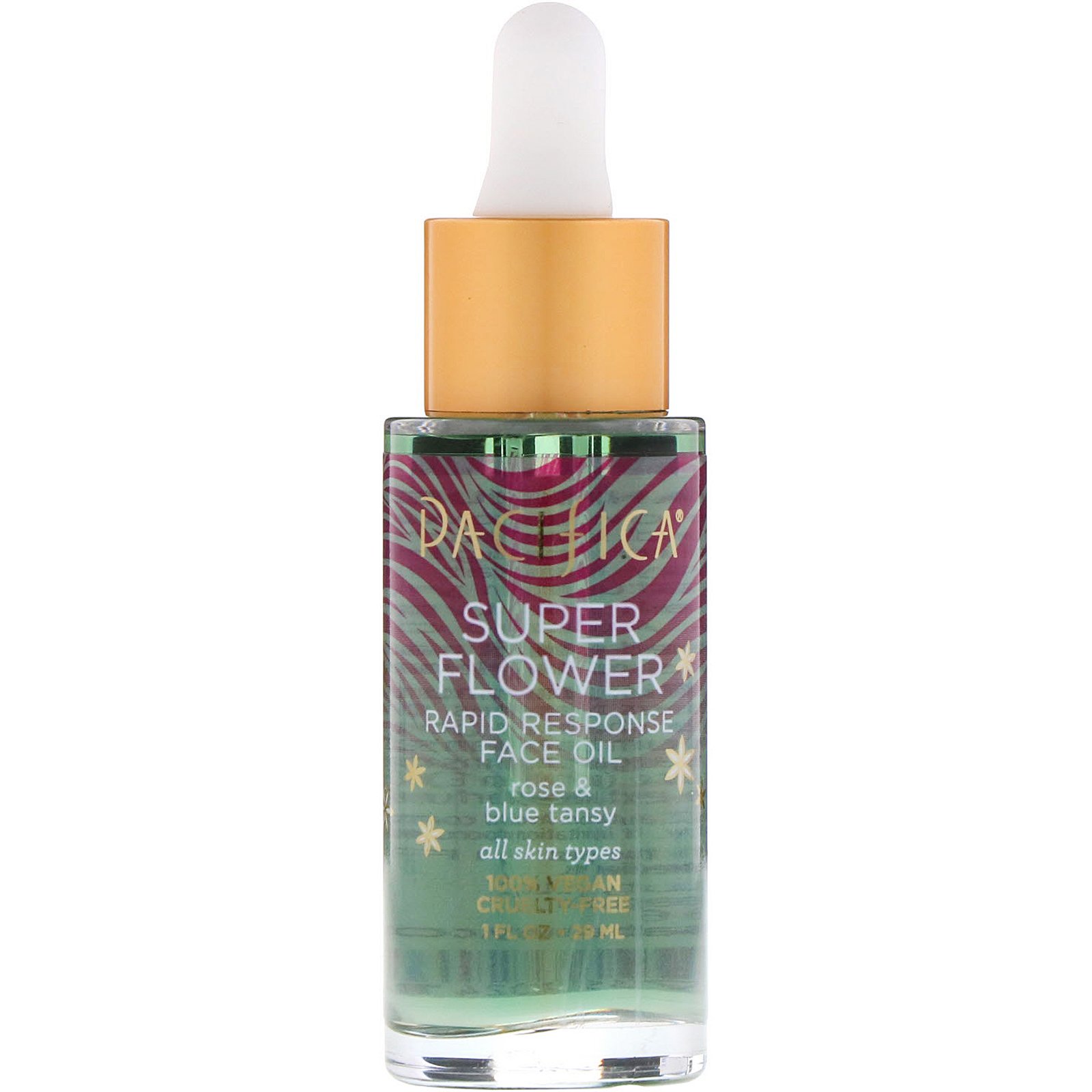 Comprar Pacifica, Super Flower, Óleo Facial de Resposta Rápida, 1 fl oz (29 ml)
