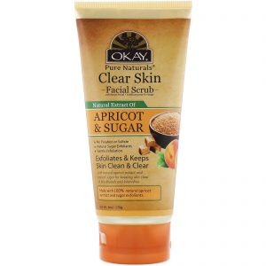 Comprar Okay Pure Naturals, Clear Skin Facial Scrub, Apricot & Sugar, 6 oz (170 g)