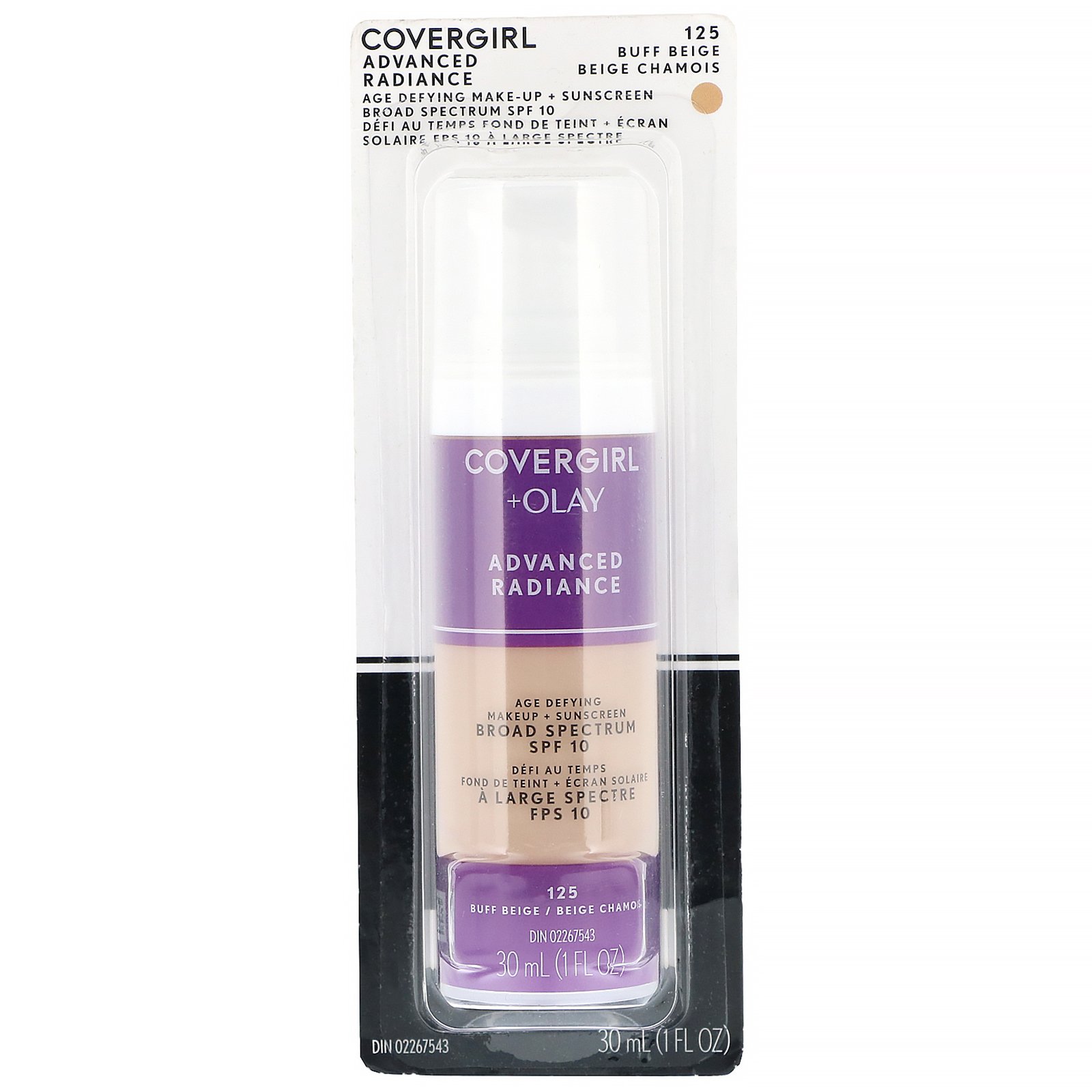 Comprar Covergirl, Olay Advanced Radiance, Maquiagem anti-idade, FPS 10, 125 Bege polido, 30 ml - Imagem 2