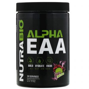 Comprar NutraBio Labs, Alpha EAA, Raspadinha de Cereja e Limão, 455 g (1 lb)