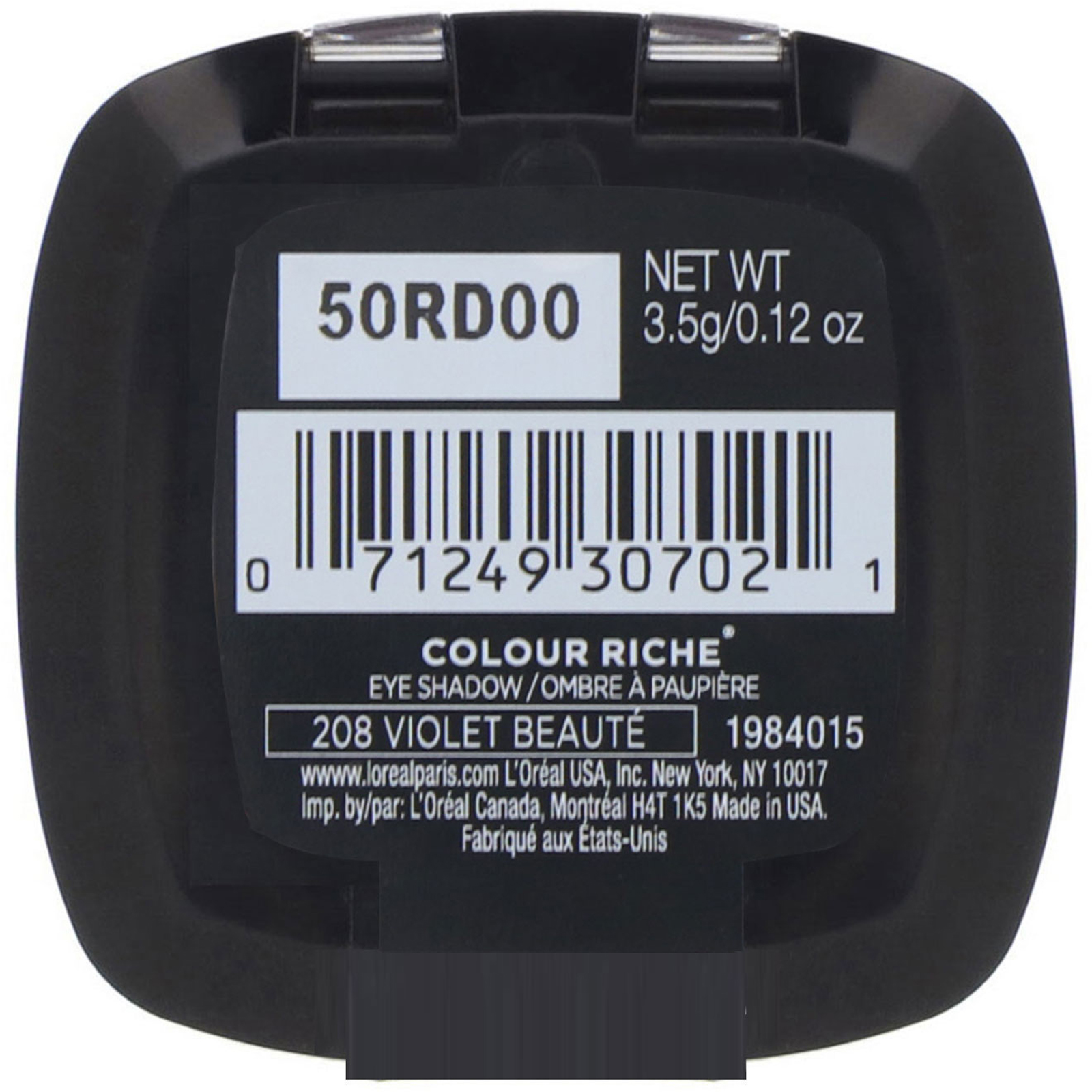 Comprar L'Oreal, Colour Riche Eye Shadow, 208 Violet Beaute, .12 oz (3.5 g) - Imagem 3